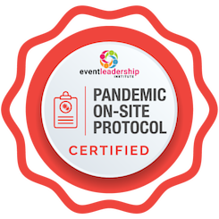 Certified Seal of a Pandemic On-Site Protocol-trained organization