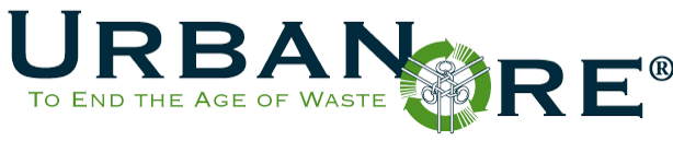 Urban Ore logo. To end the age of waste.